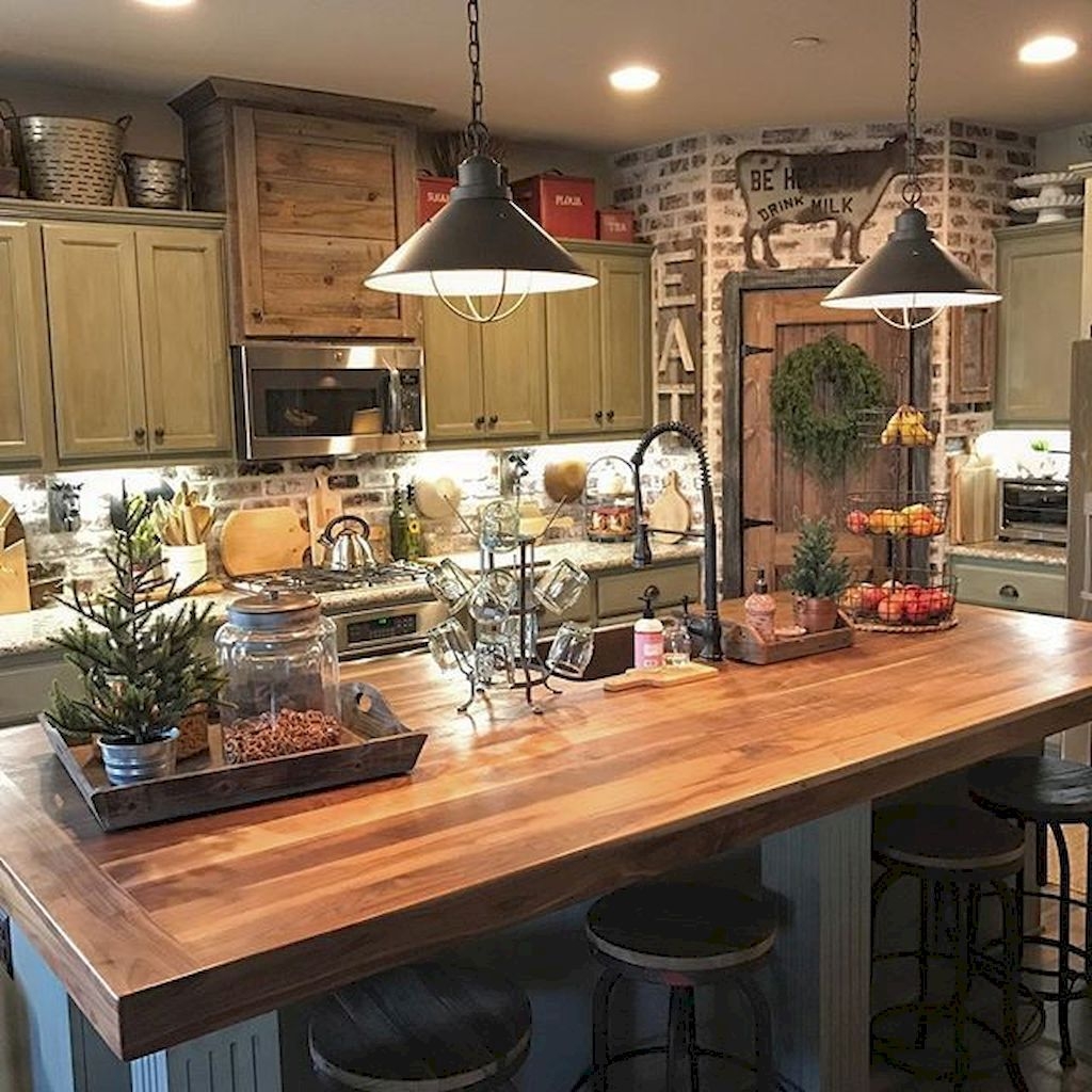 50 Popular Rustic Kitchen Cabinet Should You Love Sweetyhomee 4724