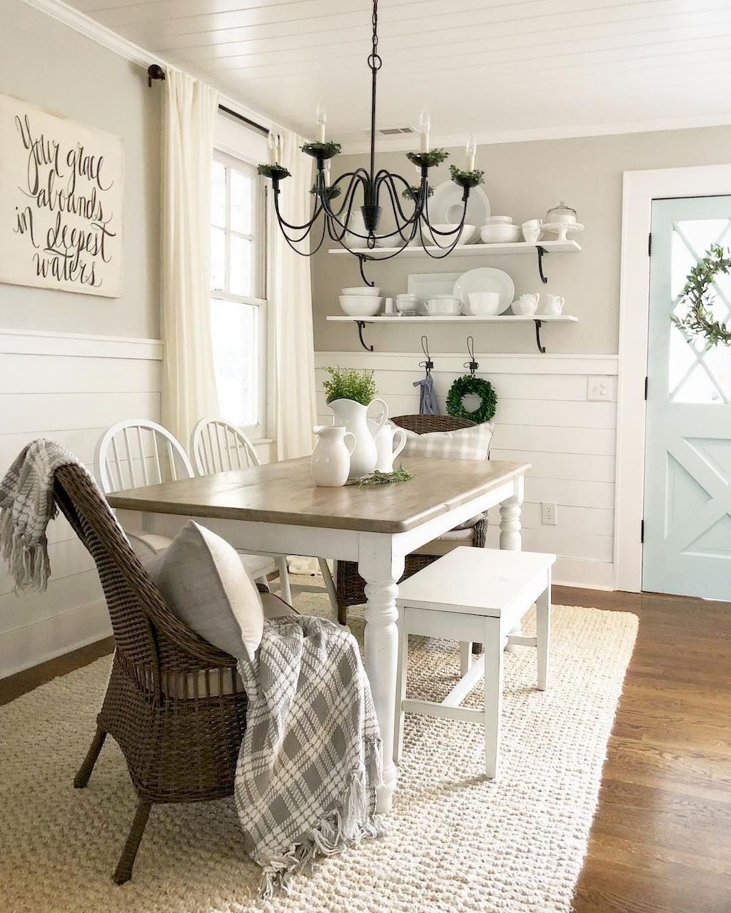Amazing Rustic Dining Room Design Ideas 24 SWEETYHOMEE
