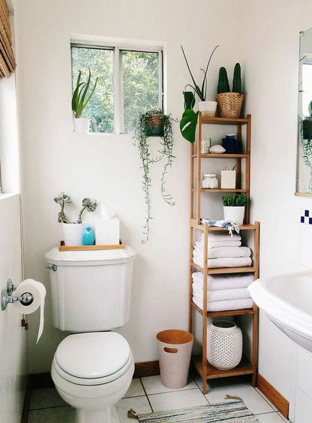 50 Awesome Hanging Bathroom Storage For Small Spaces SWEETYHOMEE