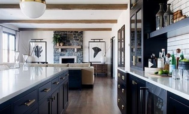 Black Kitchen Design Ideas With White Color Accent 18