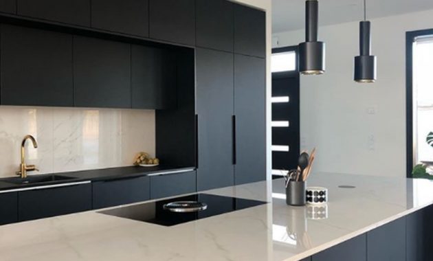 Black Kitchen Design Ideas With White Color Accent 24
