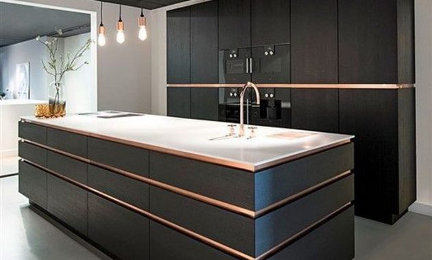 Black Kitchen Design Ideas With White Color Accent 40