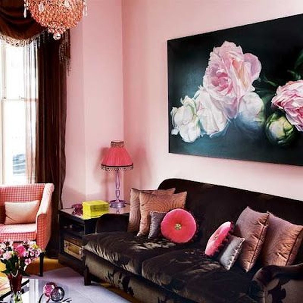Lovely Pink Living Room Decor Ideas 20 SWEETYHOMEE