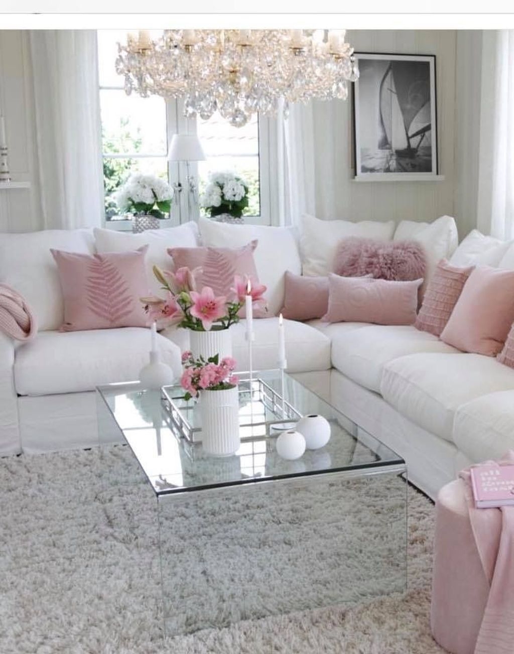 Lovely Pink Living Room Decor  Ideas 42 SWEETYHOMEE