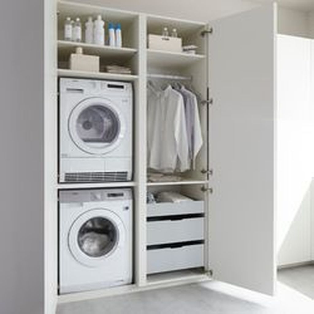 50 Small Laundry Room Design Ideas To Try - SWEETYHOMEE