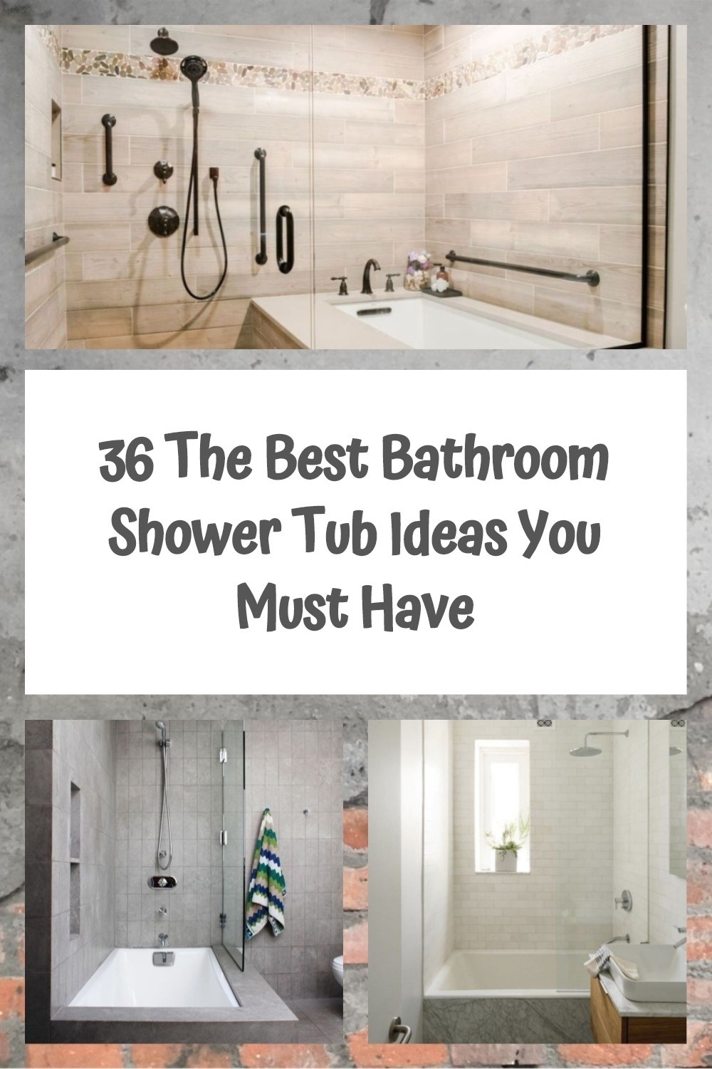 36 The Best Bathroom Shower Tub Ideas You Must Have