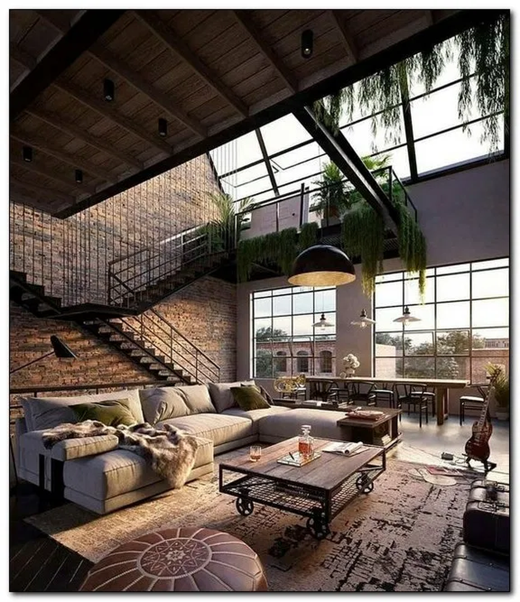 35 Awesome Loft Apartment Decorating Ideas - SWEETYHOMEE