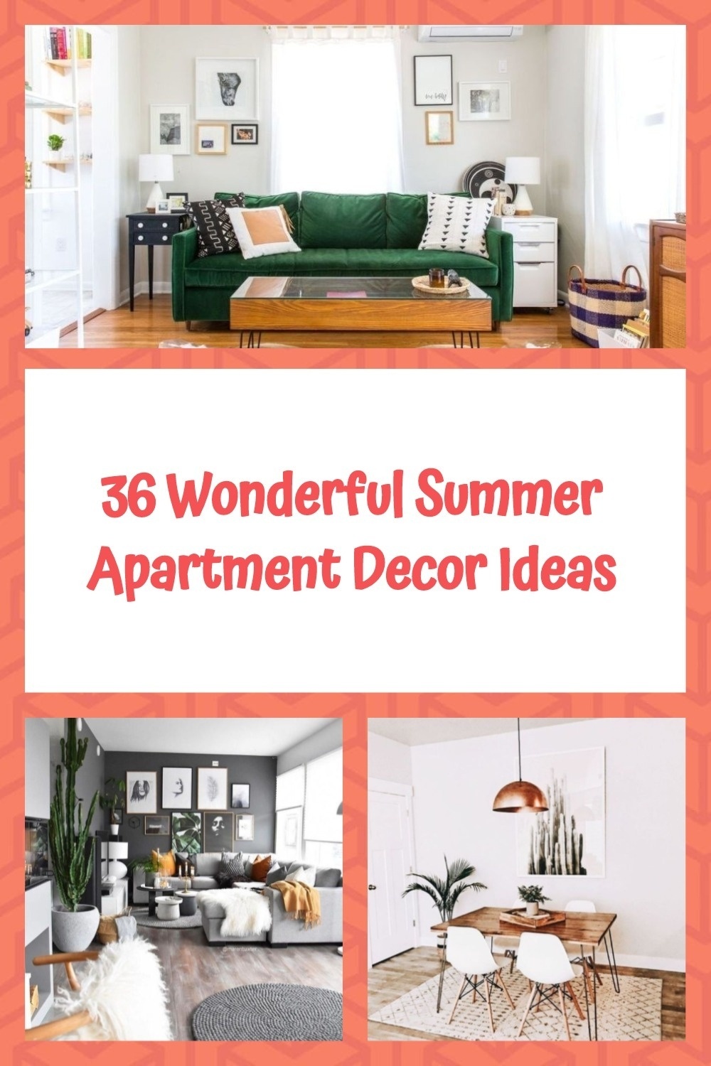 36 Wonderful Summer Apartment Decor Ideas