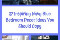 37 Inspiring Navy Blue Bedroom Decor Ideas You Should Copy