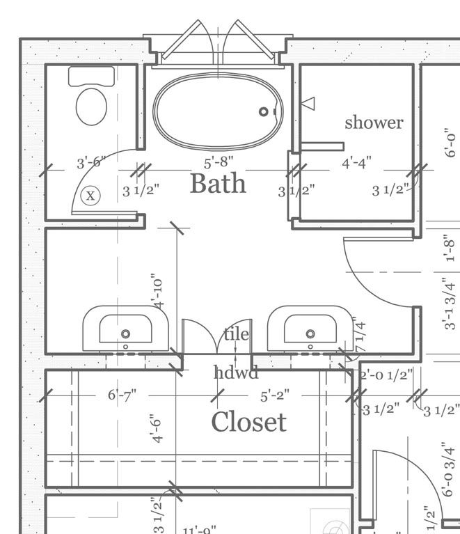 Master Bathroom Layout
