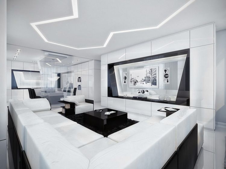Black And White Interior Design