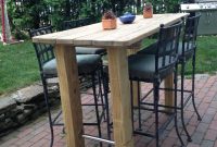 Outdoor Bar Height Table