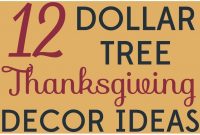 Thanksgiving Decorations Dollar Tree