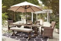 Outdoor Dining Set With Umbrella