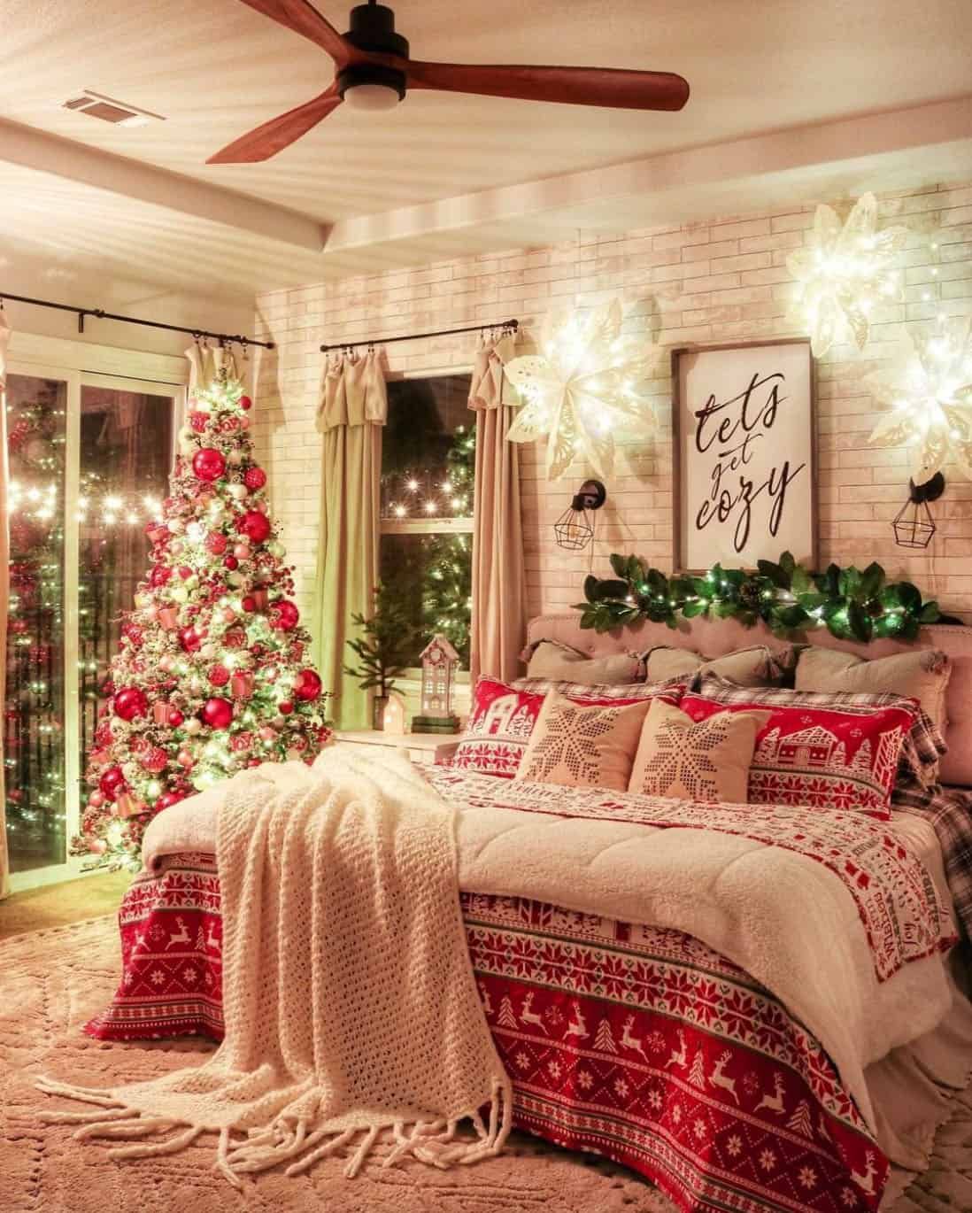 Hanging Christmas Lights In A Bedroom
