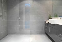 Gray Tile Bathroom