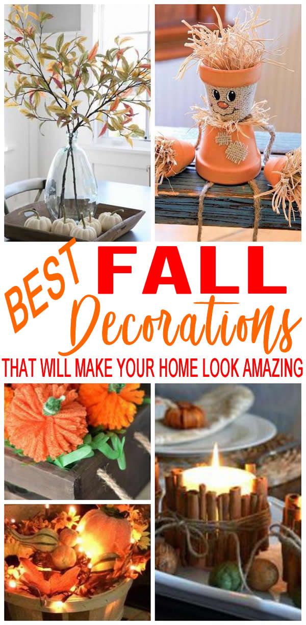 Homemade DIY Fall Decor - SWEETYHOMEE