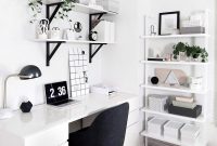 White Home Office Desk