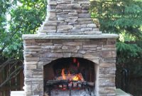 Outdoor Fireplace With Chimney