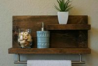 Wooden Bathroom Shelves