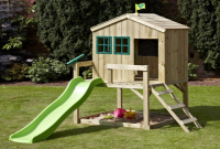 Outdoor Playhouse With Slide