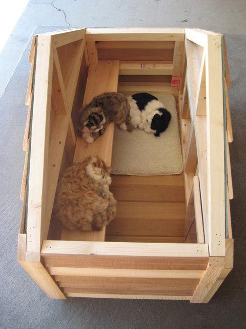 Insulated Outdoor Cat House SWEETYHOMEE