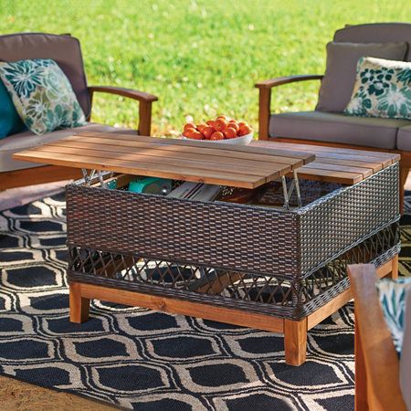 Outdoor Coffee Table With Storage