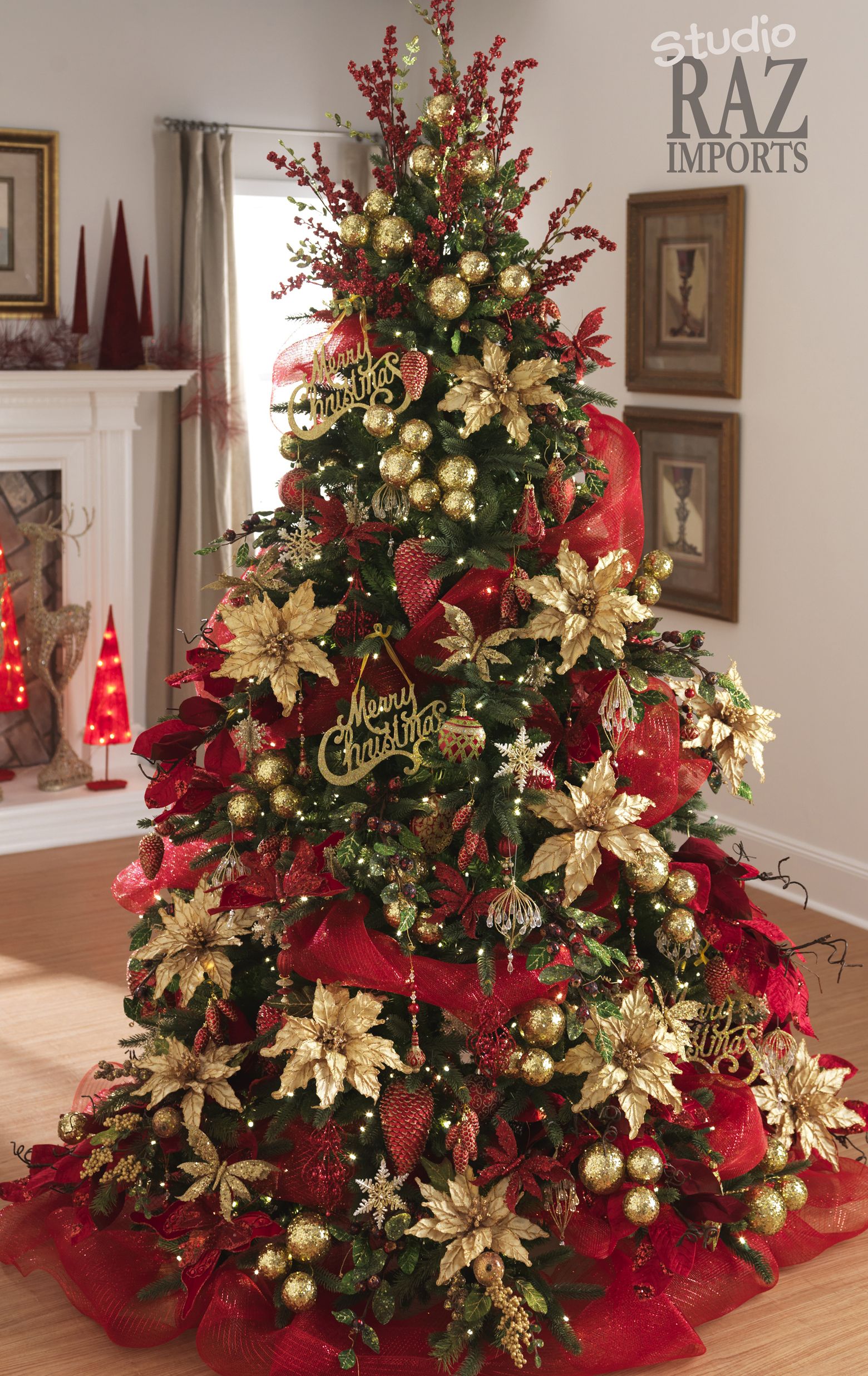 Red And Gold Christmas Decorations