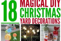 Front Yard DIY Outdoor Christmas Decorations