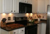 Kitchen With Black Appliances