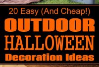 Handmade DIY Halloween Decorations For Outside