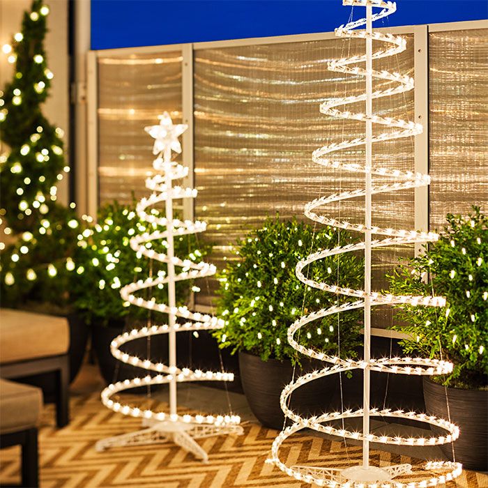 Outdoor Spiral Christmas Tree