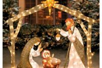 Lighted Outdoor Nativity Set