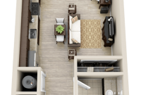 Studio Apartment Layout